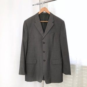 Prada Charcoal Gray Wool/Silk Blend Blazer